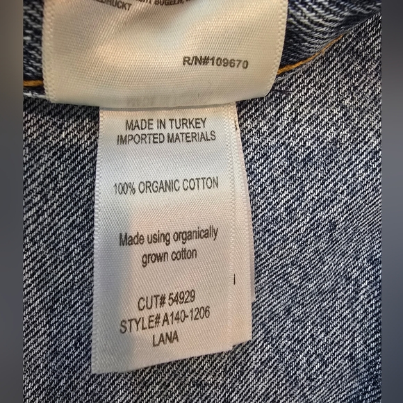 AGOLDE Lana Jean  Backdrop Blue Straight Leg Distressed Jeans 27 Aritzia - Picture 10 of 16